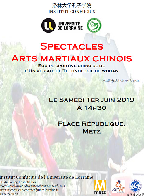 Institut Confucius Spectacle Arts Martiaux